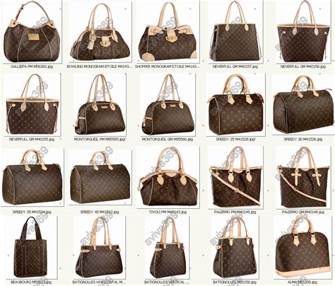 lv types of bags|Altro.